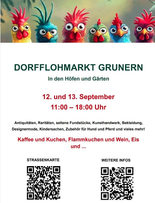 Flyer für Flohmarkt