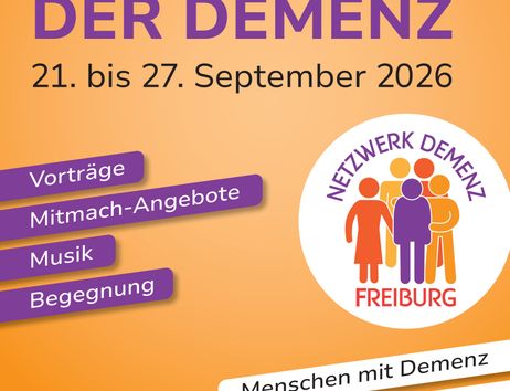 Veranstaltungsplakat zur Woche der Demenz