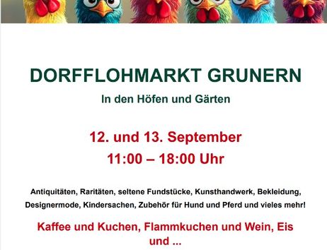Flyer für Flohmarkt